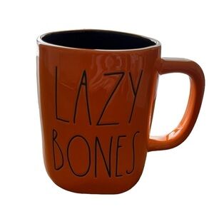 Ray Dunn Lazybones Halloween Mug Orange Black Interior Like New